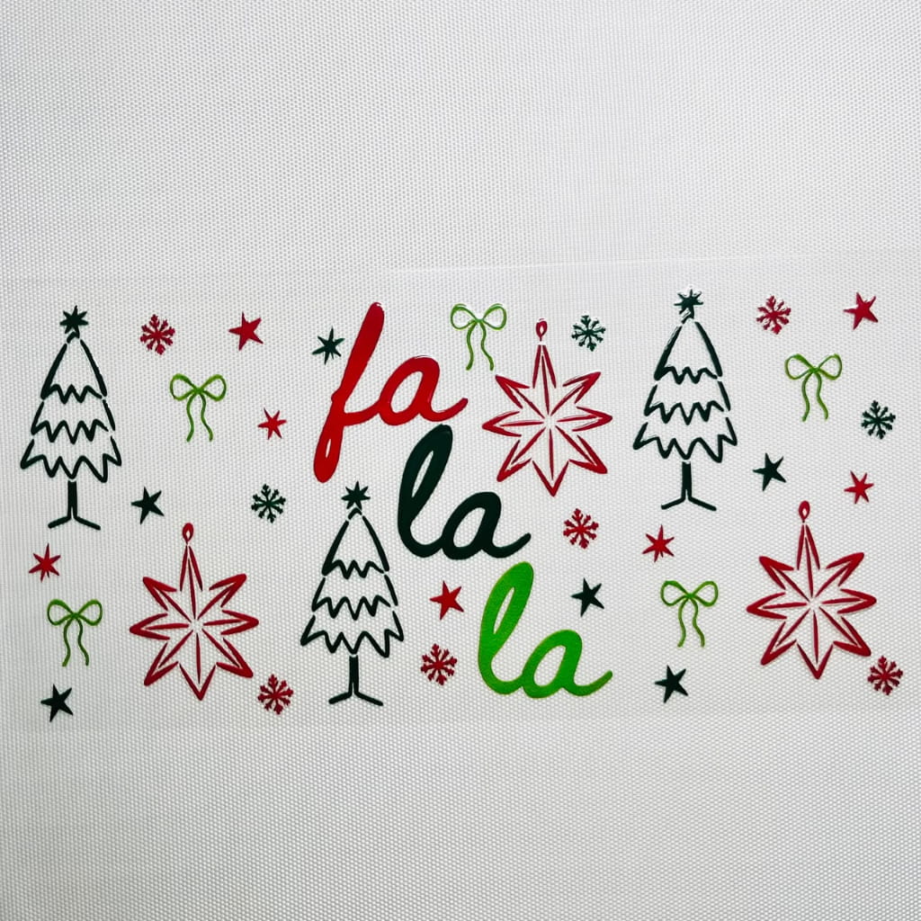 16oz UVDTF Cup Wraps, Christmas