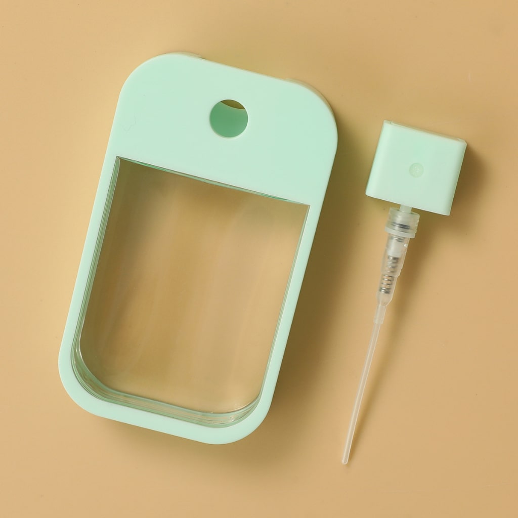 45ml Colorful Card Bottle,Colorful Soft Silicone Sleeve Plastic Bottle,Convenient Perfume/Hand Sanitizers Spray Bottle
