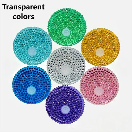 Solid Color Rhinestone Lids for 16oz ,26 colors, Random Mix