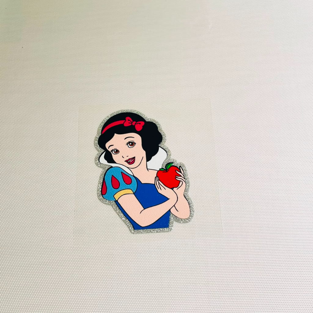 4inch Decals Shiny Glitter Cup Wraps, Water Proof,Cartoon ,Princess,Snow White