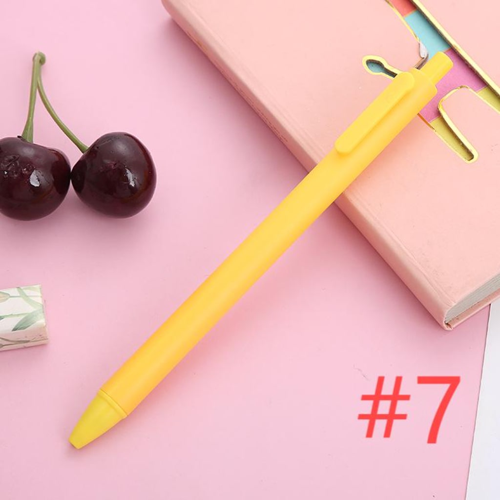 Beadable Solid Plastic Push Pens For Pen Wraps