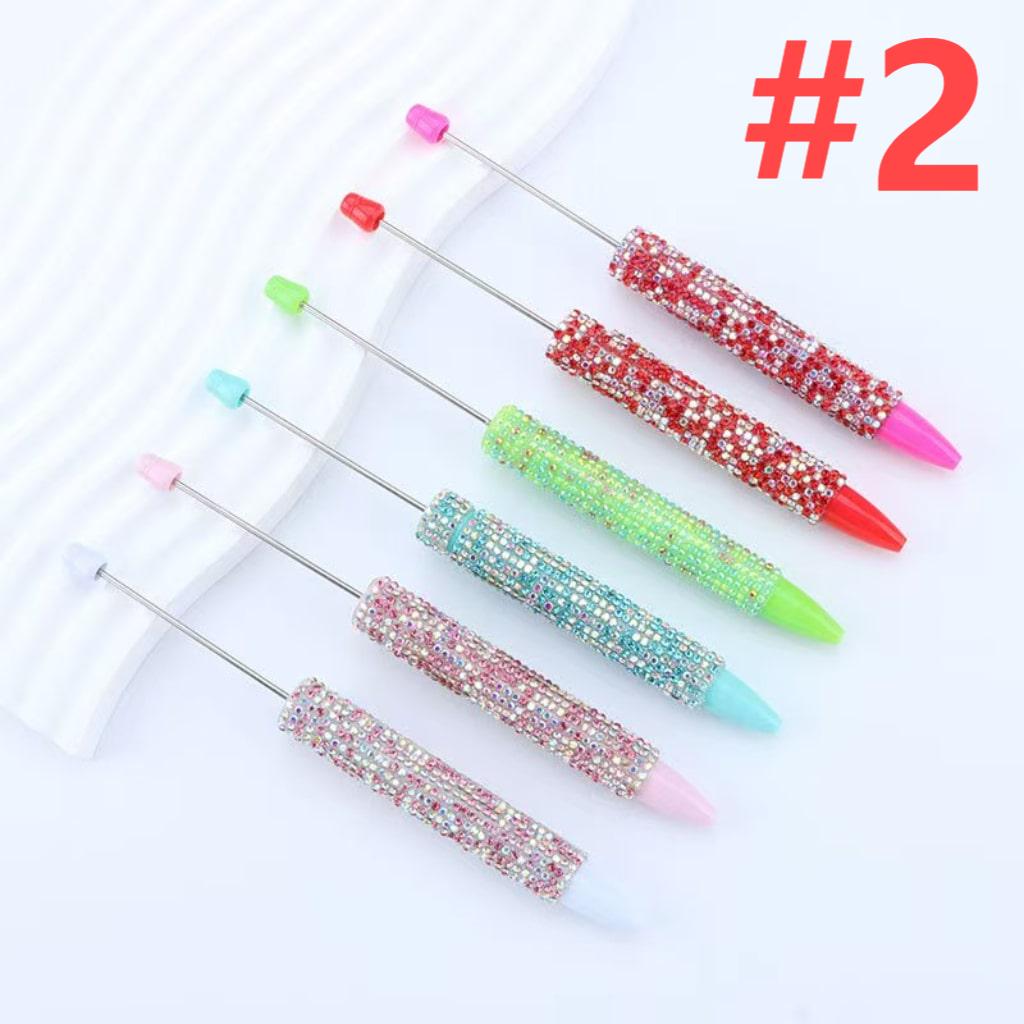 Beadable Rhinestone pens with Long Style,Random Mix