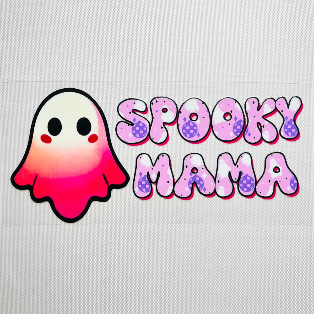 16oz UVDTF Cup Wraps,Halloween, Horroible, Spooky Mama