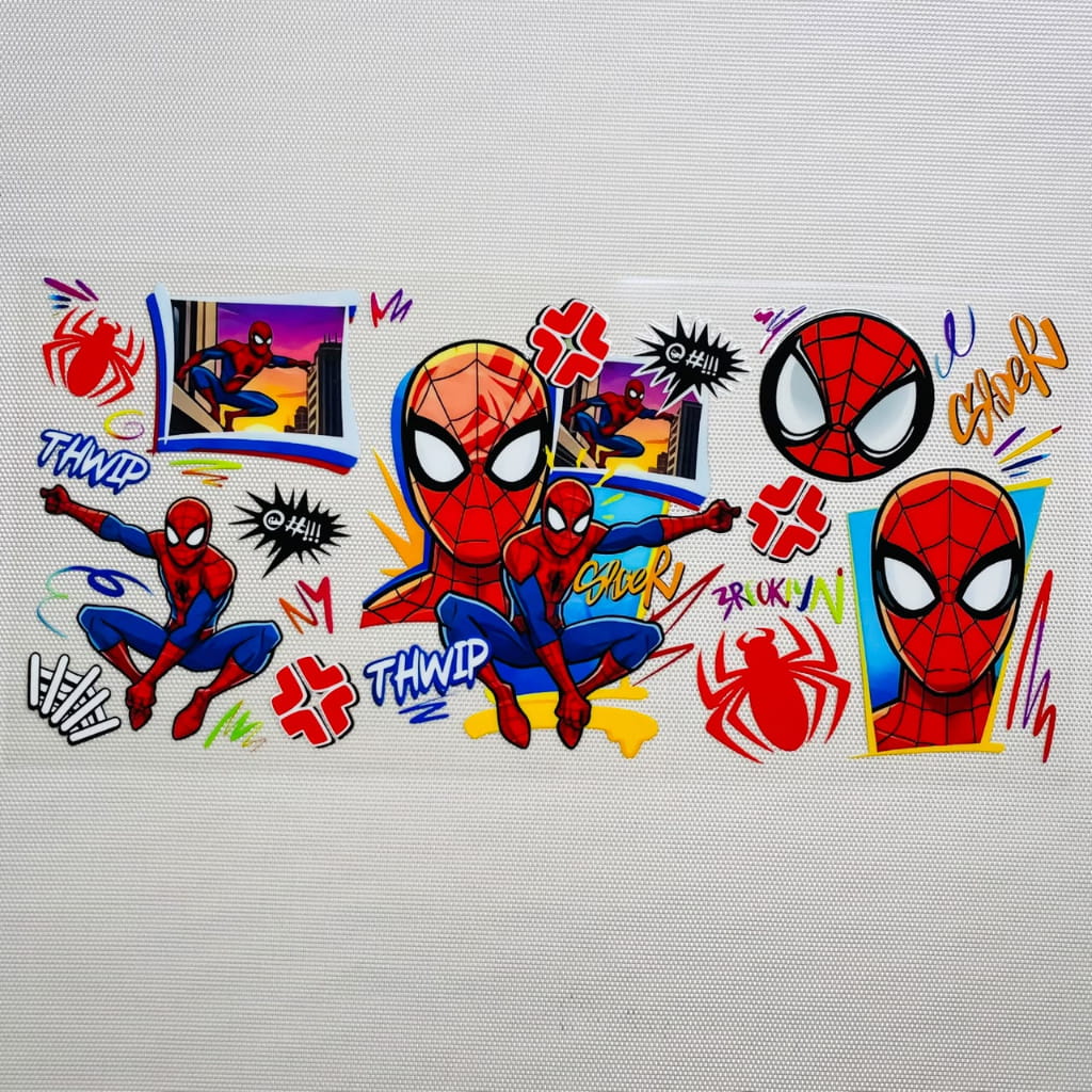16oz UVDTF Cup Wraps,Cartoon ,Hero ,Spider Man
