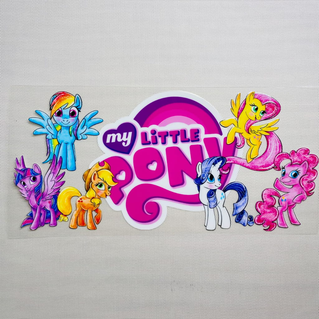 16oz UVDTF Cup Wraps , Cartoon, Little Pony