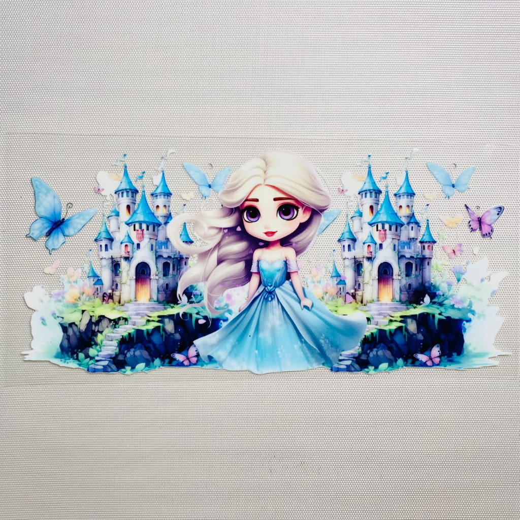 16oz UVDTF Cup Wraps, Princess ,Cartoon ,Elsa Princess