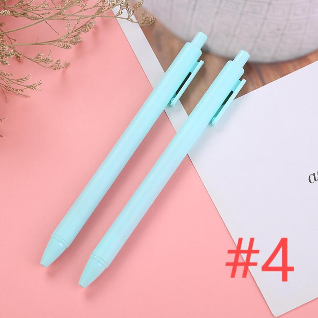 Beadable Solid Plastic Push Pens For Pen Wraps