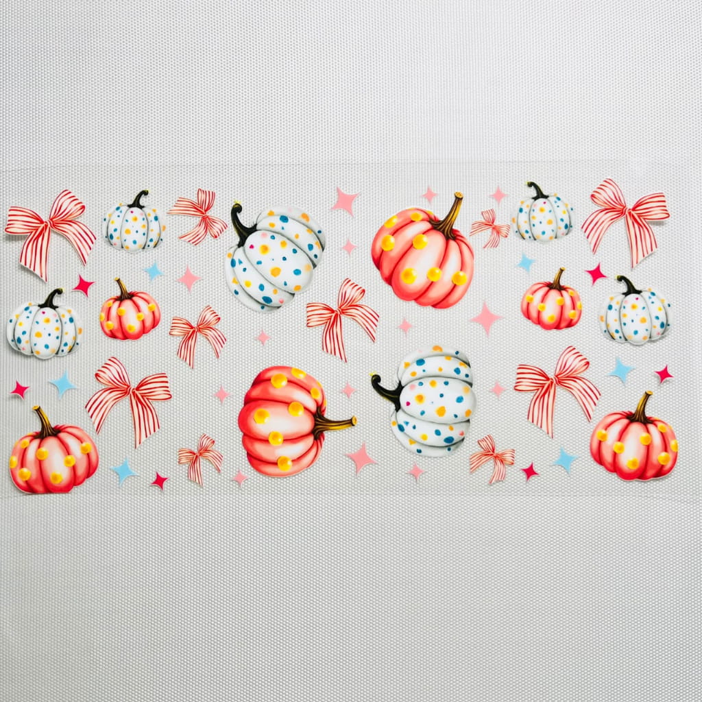 16oz UVDTF Cup Wraps,Fall & Autumn Vibes , Halloween, Horroible ,Pumpkin