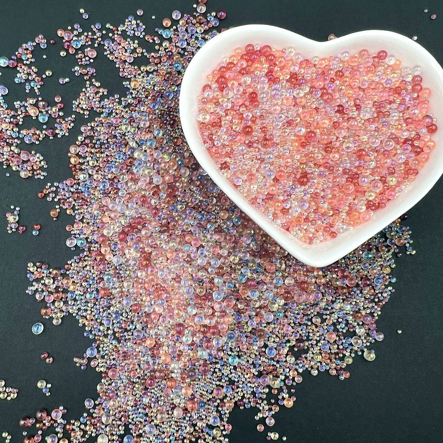 Mixed color Small different size Bubble Beads ,200g one bag