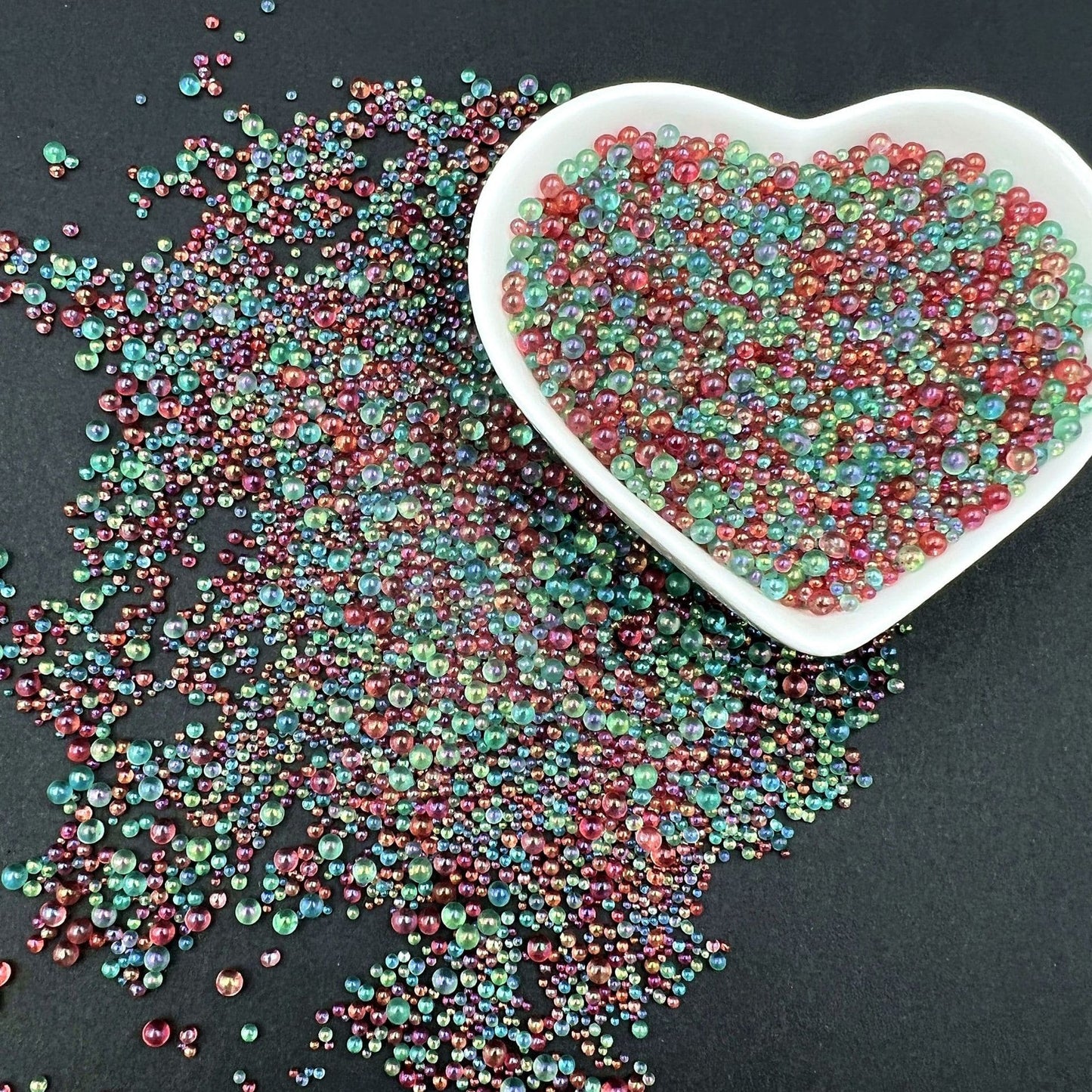 Mixed color Small different size Bubble Beads ,200g one bag