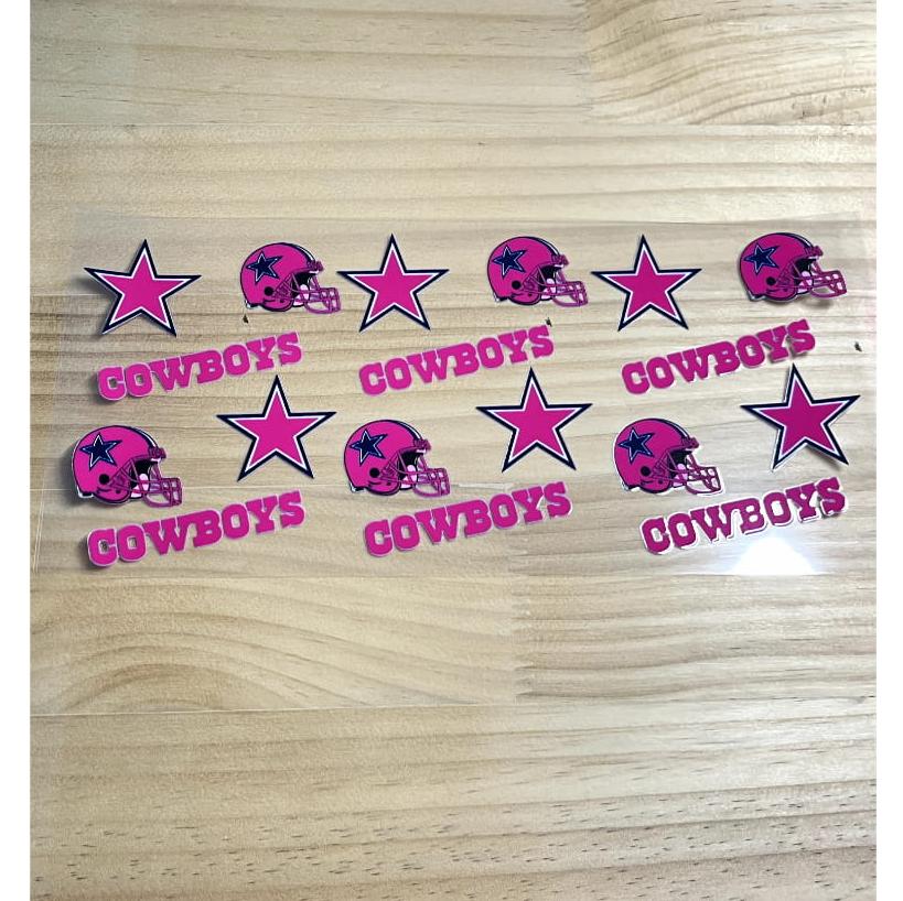 16oz UVDTF Cup Wraps,Sport, Football Teams , Cowboys
