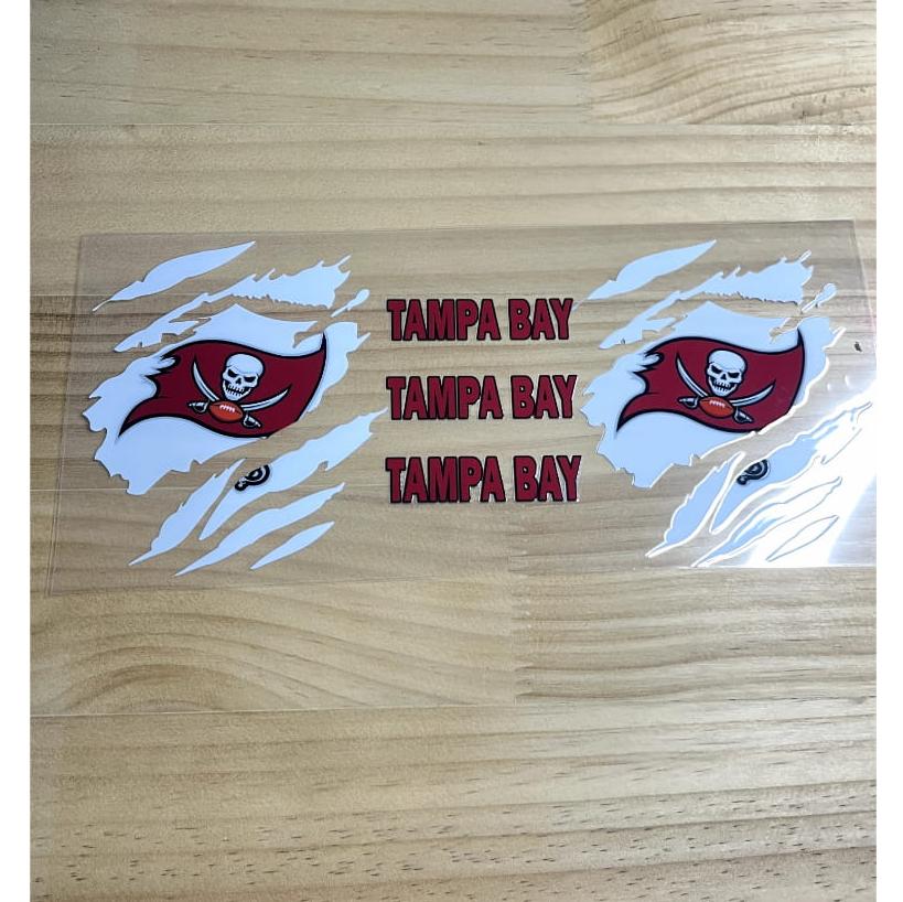 16oz UVDTF Cup Wraps,Sport, Football Teams ,Tampa Bay Buccaneers