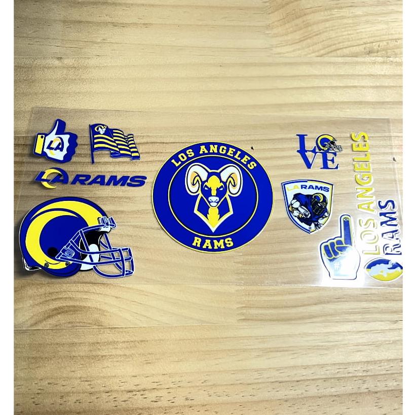 16oz UVDTF Cup Wraps,Sport, Football Teams ,Rams