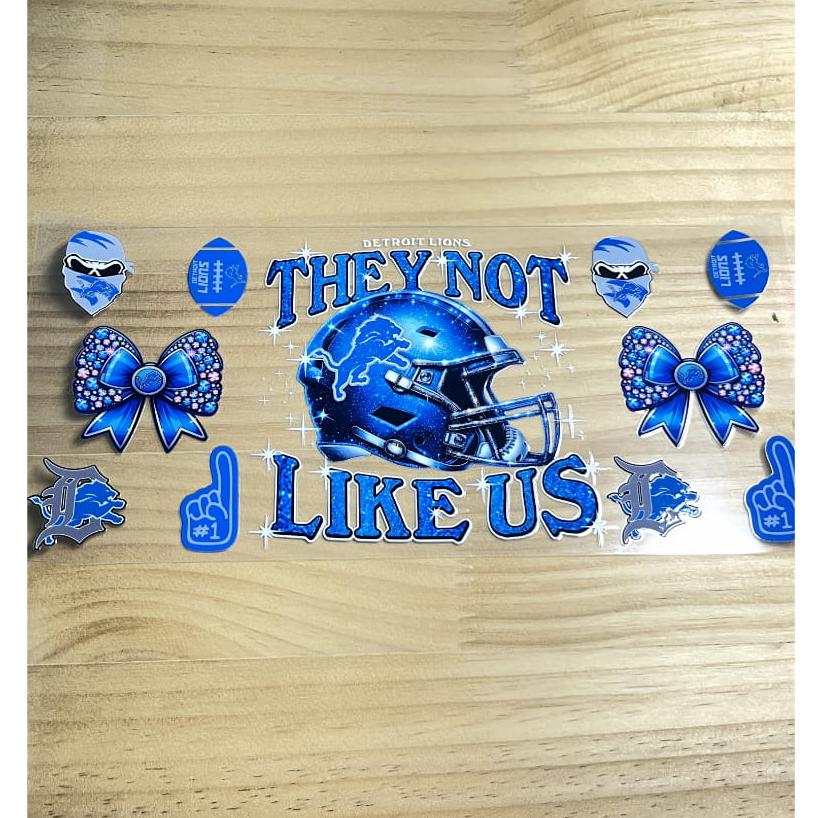 16oz UVDTF Cup Wraps,Sport, Football ,Lions