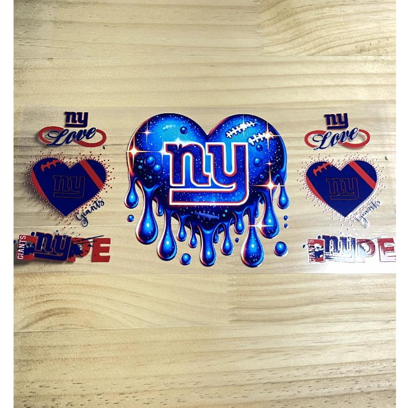 16oz UVDTF Cup Wraps,Sport, Football ,Giants ,ny