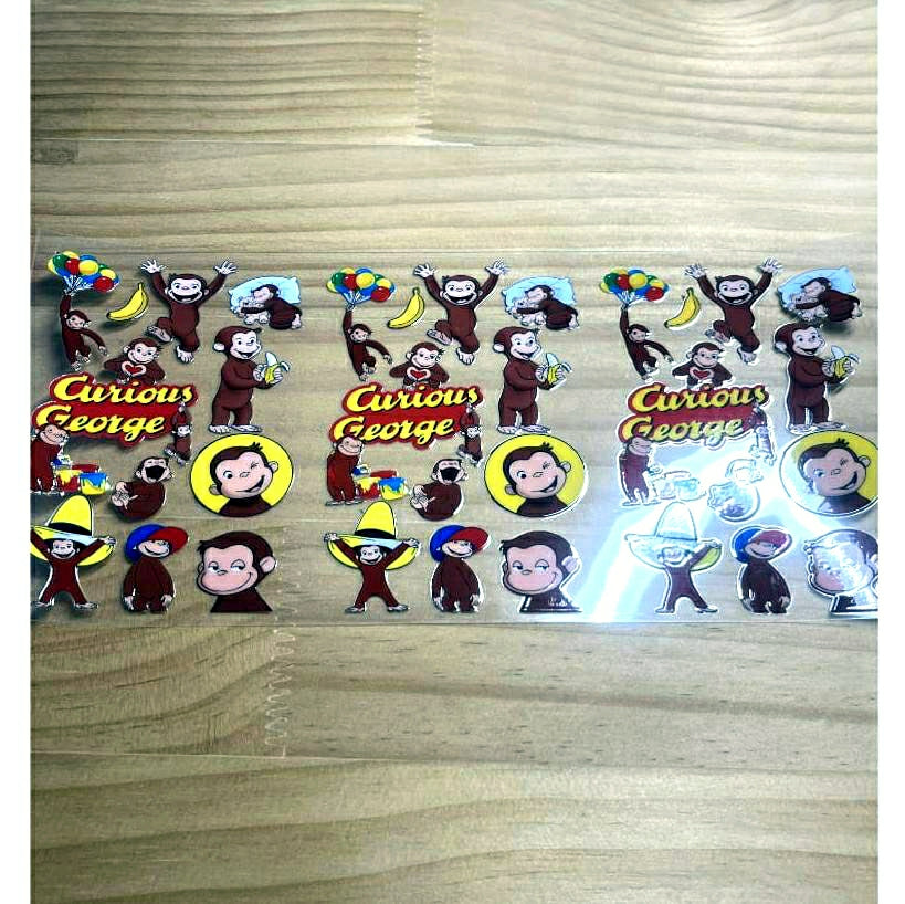 16oz UVDTF Cup Wraps, Cartoon, Curious George
