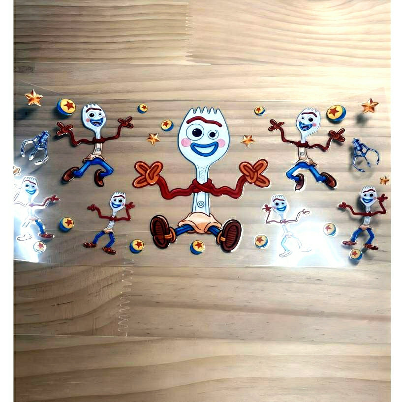 16oz UVDTF Cup Wraps ,Cartoon, Toy Story