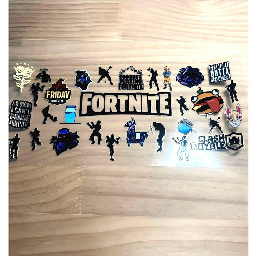 16oz UVDTF Cup Wraps ,Cartoon ,Fortnight