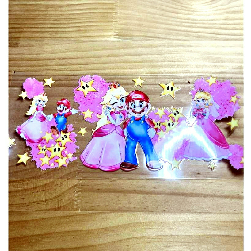 16oz UVDTF Cup Wraps,Cartoon ,Super Mario