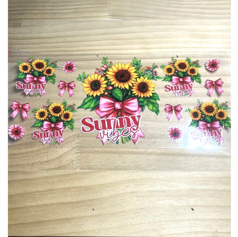16oz UVDTF Cup Wraps,Sunflower ,Sunny