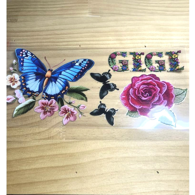 16oz UVDTF Cup Wraps, Butterfly ,GiGi