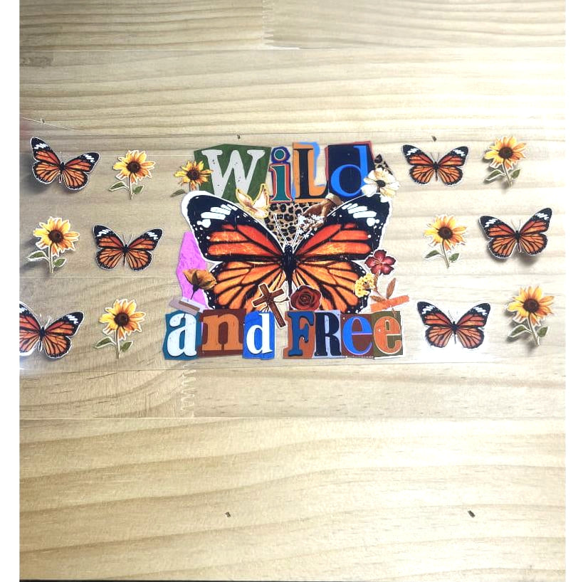 16oz UVDTF Cup Wraps, Butterfly