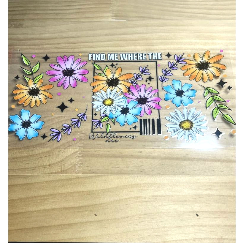 16oz UVDTF Cup Wraps,Flower