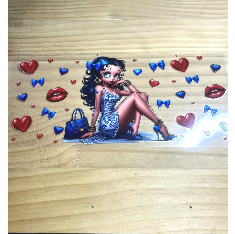 16oz UVDTF Cup Wraps, Betty Boop