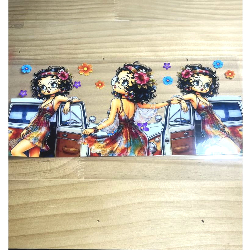 16oz UVDTF Cup Wraps ,Betty Boop