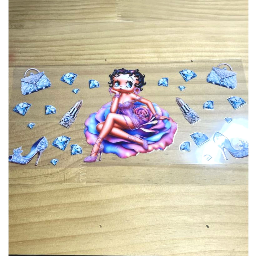 16oz UVDTF Cup Wraps, Betty Boop