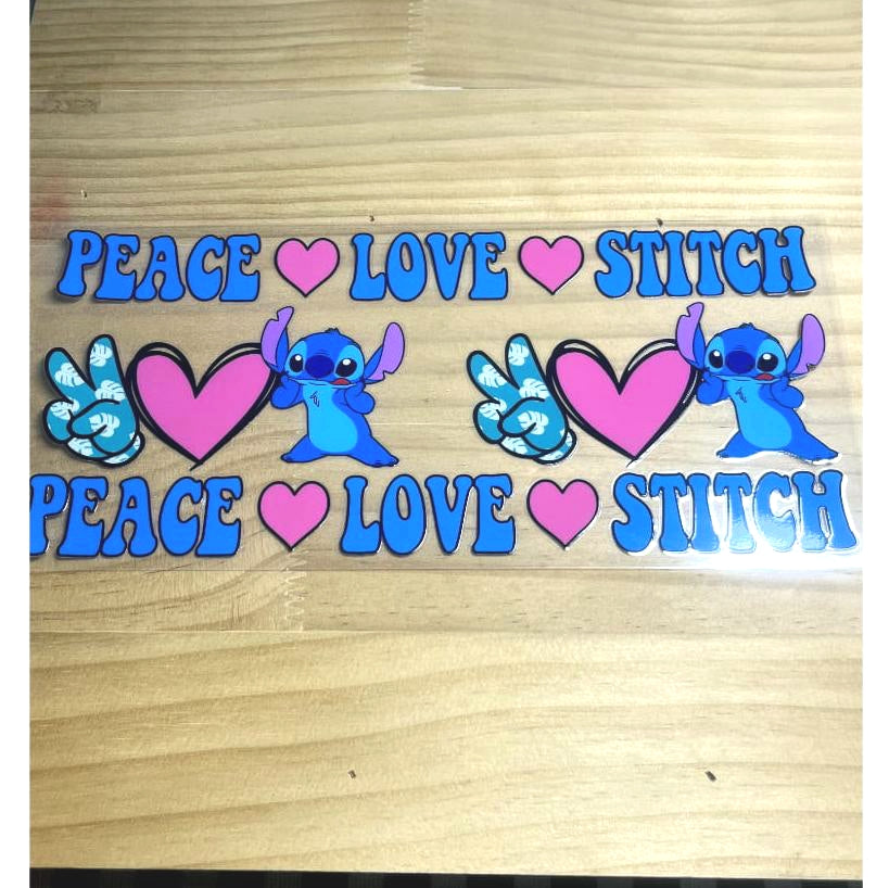 16oz UVDTF Cup Wraps, Cartoon ,Stitch