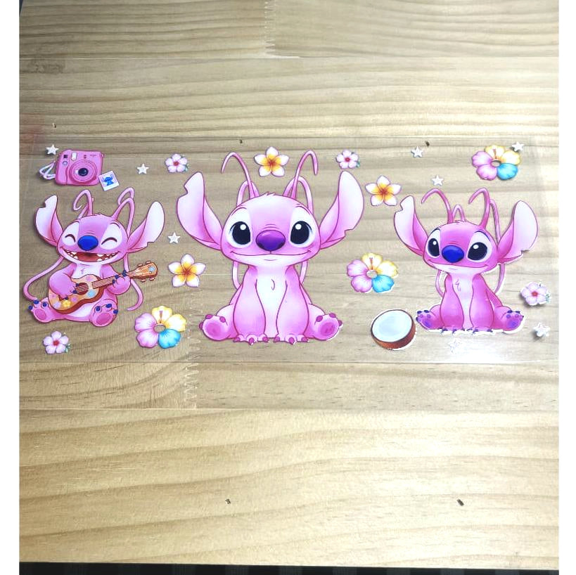 16oz UVDTF Cup Wraps, Stitch ,Cartoon