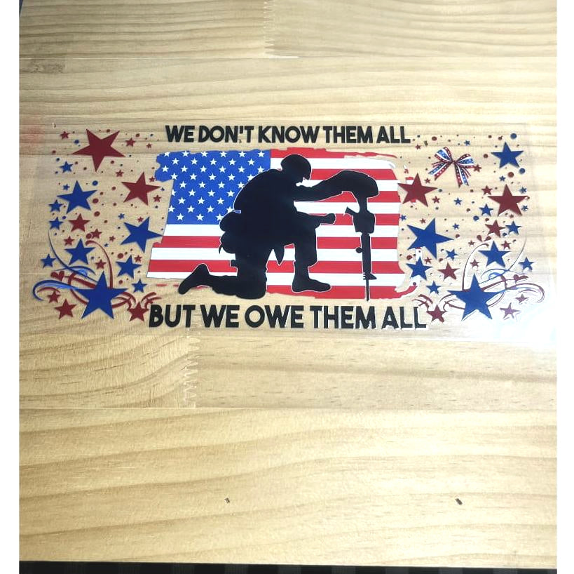 16oz UVDTF Cup Wraps, America & USA Country