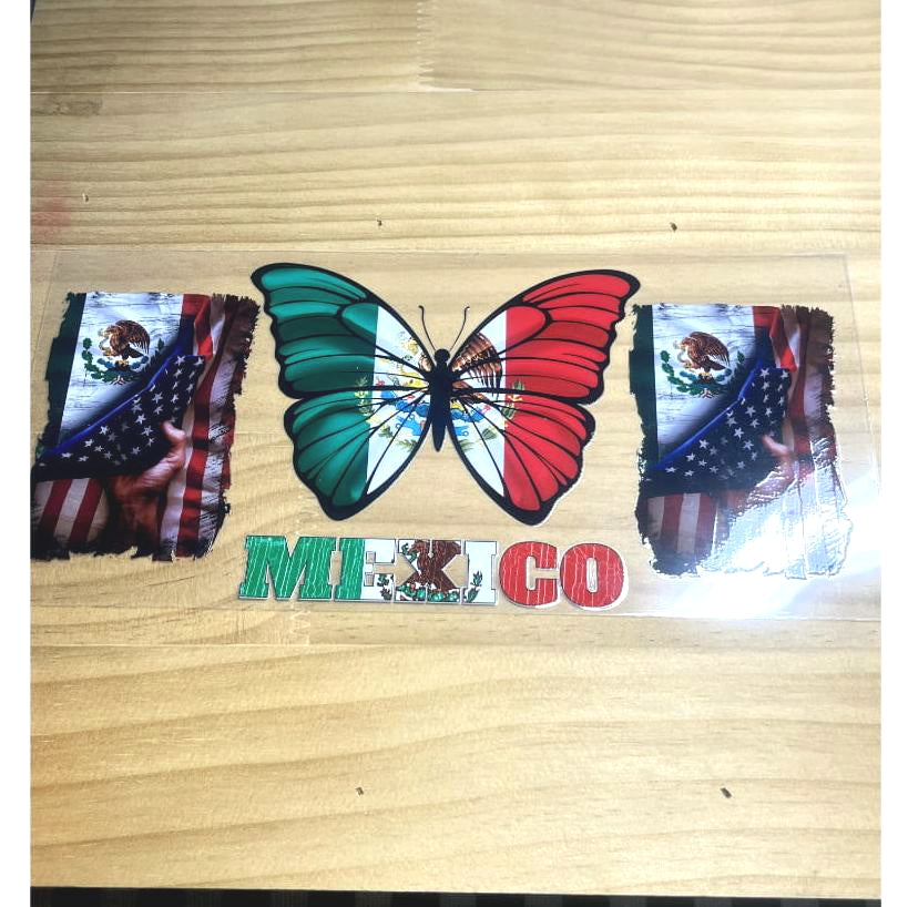 16oz UVDTF Cup Wraps, Mexico Country