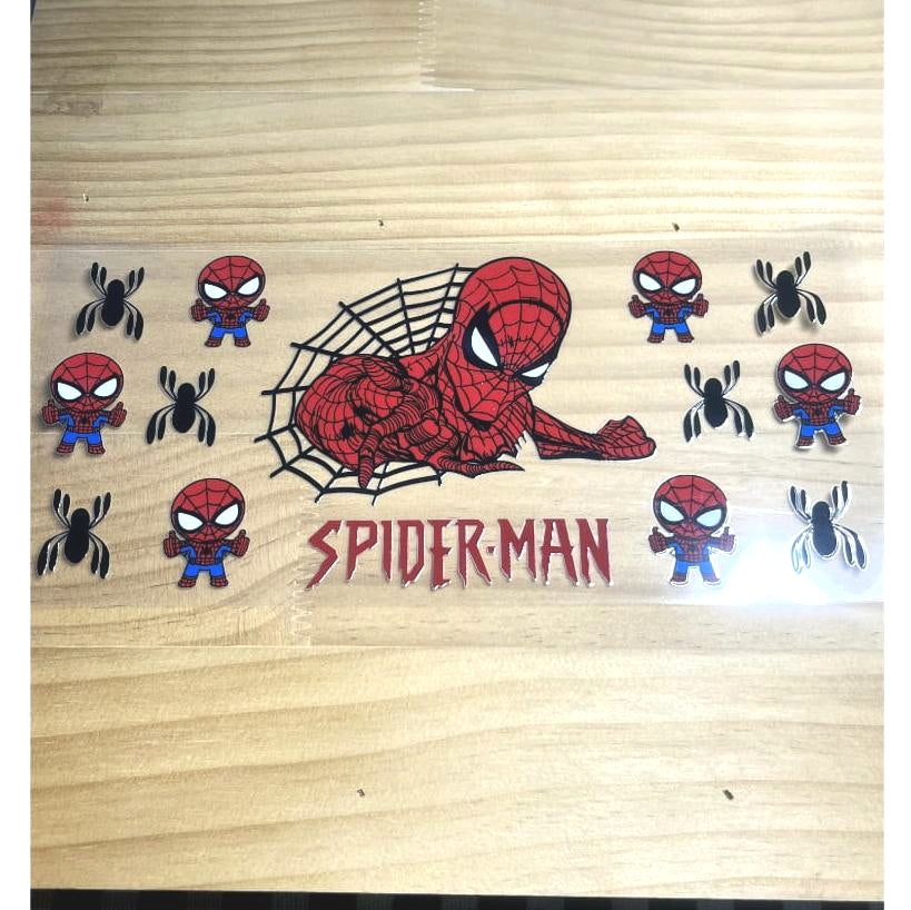 16oz UVDTF Cup Wraps,Cartoon,Spiderman Hero