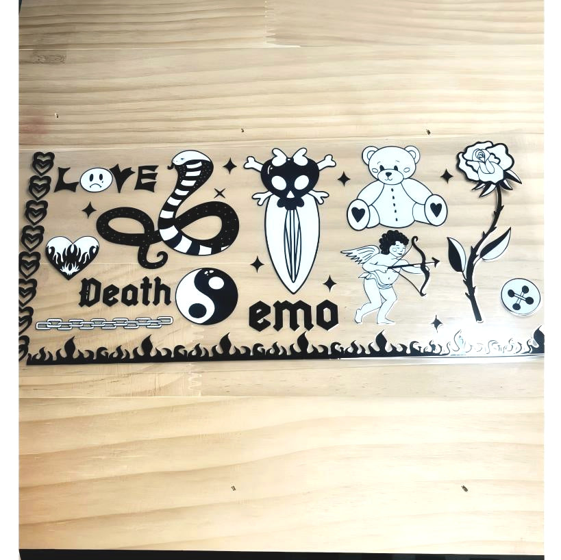 16oz UVDTF Cup Wraps, Words