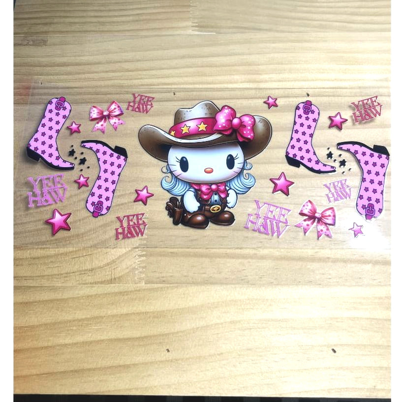 16oz UVDTF Cup Wraps, Cartoon Sanrio ,Hello Kitty ,