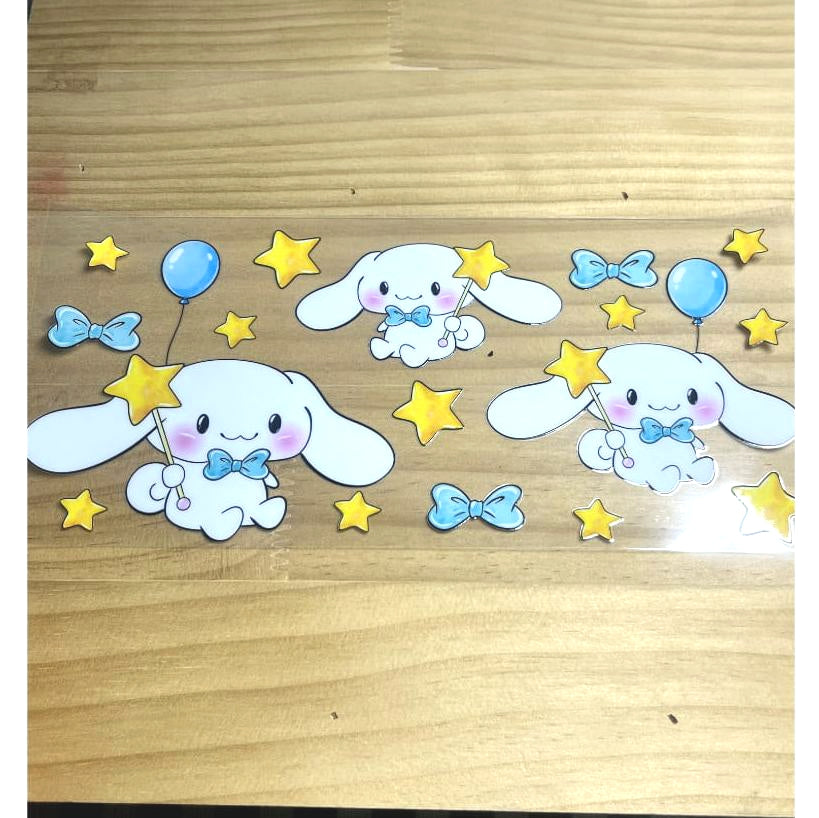 16oz UVDTF Cup Wraps, Cartoon Sanrio ,Cinnamoroll