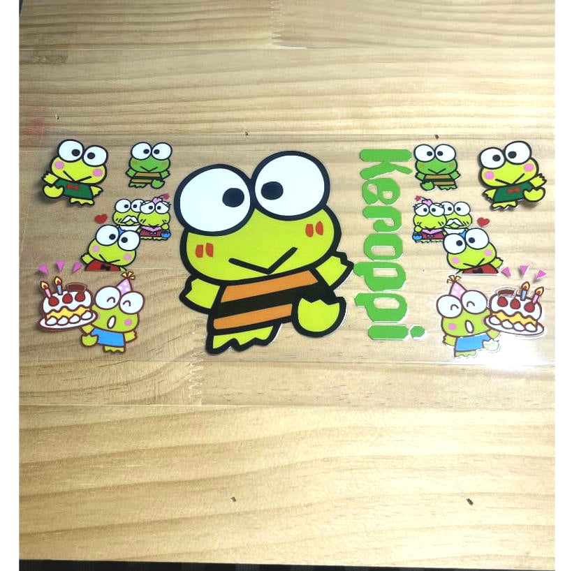 16oz UVDTF Cup Wraps, Cartoon Sanrio ,Keroppi