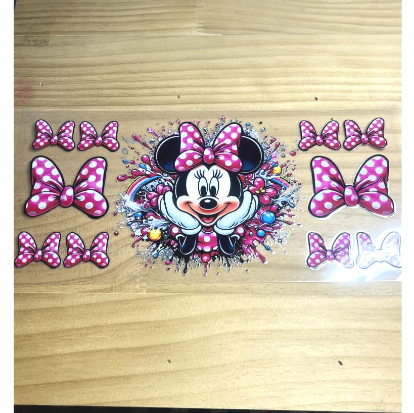 16oz UVDTF Cup Wraps,Cartoon,Micky and Minnie