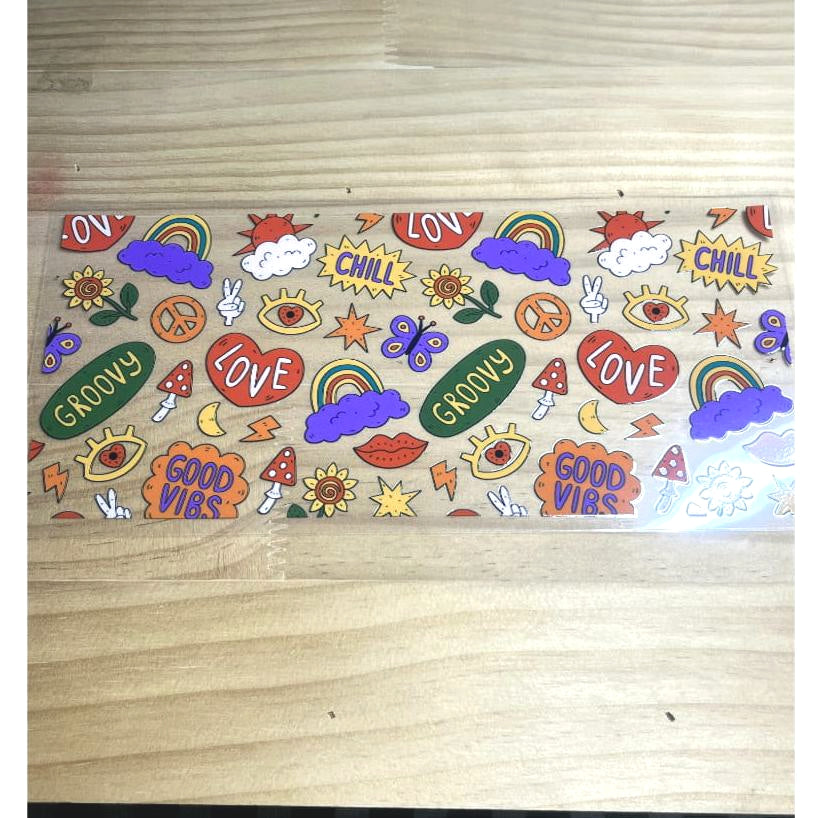 16oz UVDTF Cup Wraps, Words