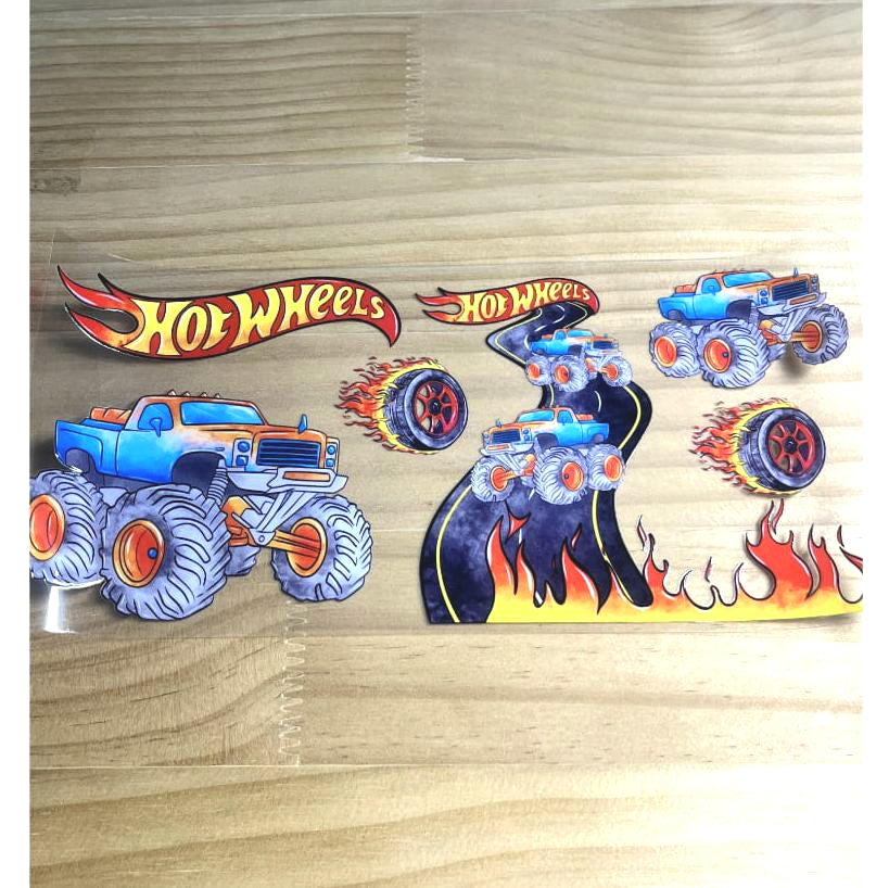 16oz UVDTF Cup Wraps, Cars, Hotwheels