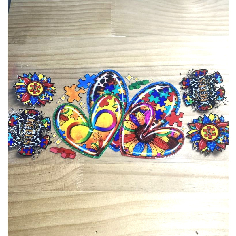 16oz UVDTF Cup Wraps, Autism