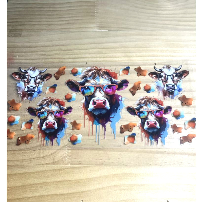 16oz UVDTF Cup Wraps ,Cow