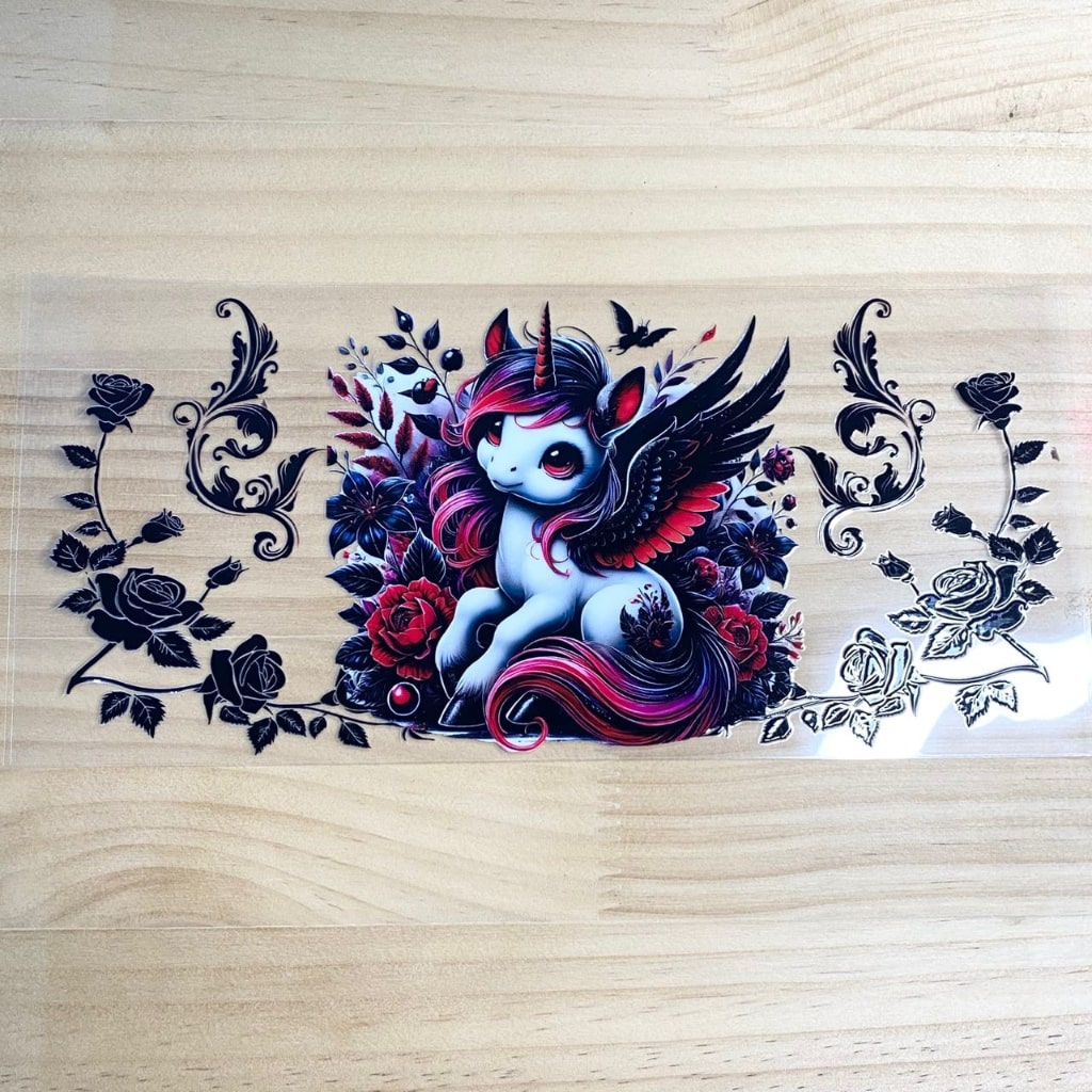 16oz UVDTF Cup Wraps,Unicorn