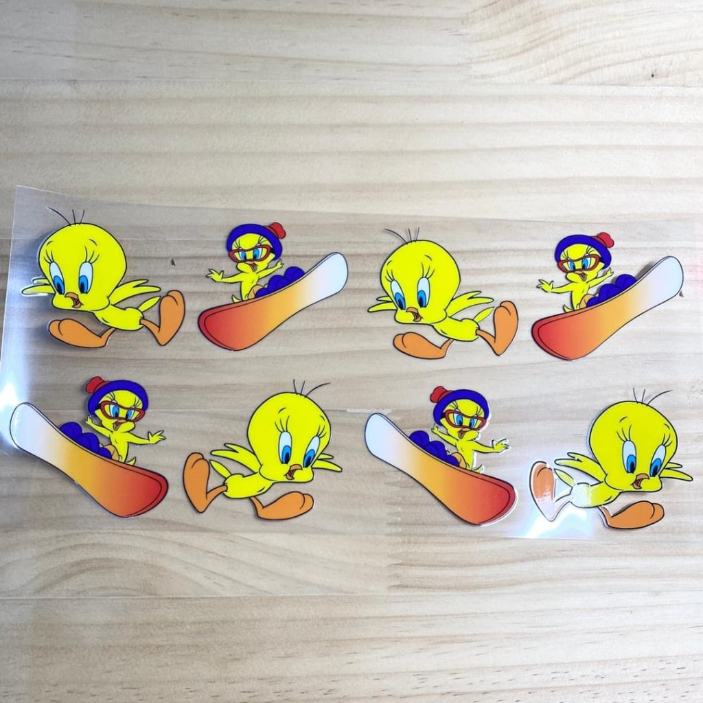 16oz UVDTF Cup Wraps, Twiggy Cartoon