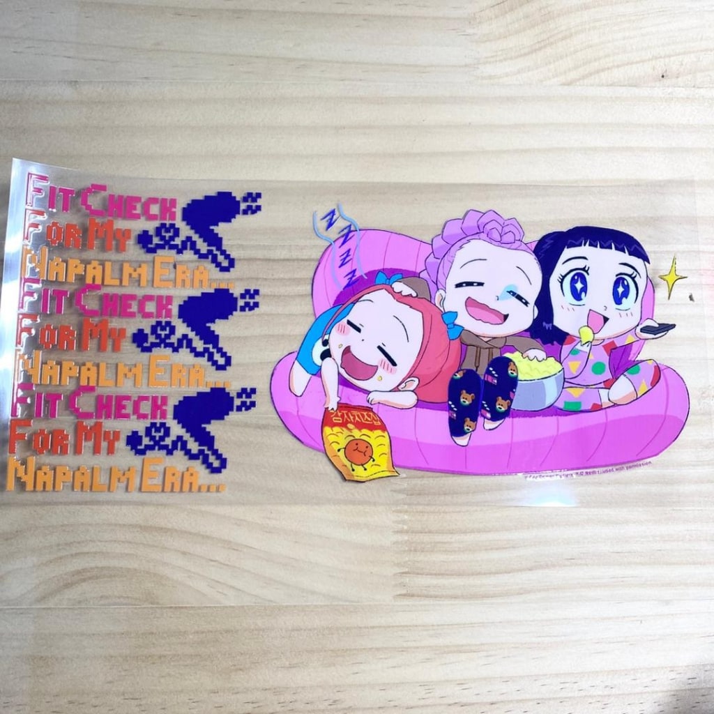 16oz UVDTF Cup Wraps, Kpop ,Cartoon