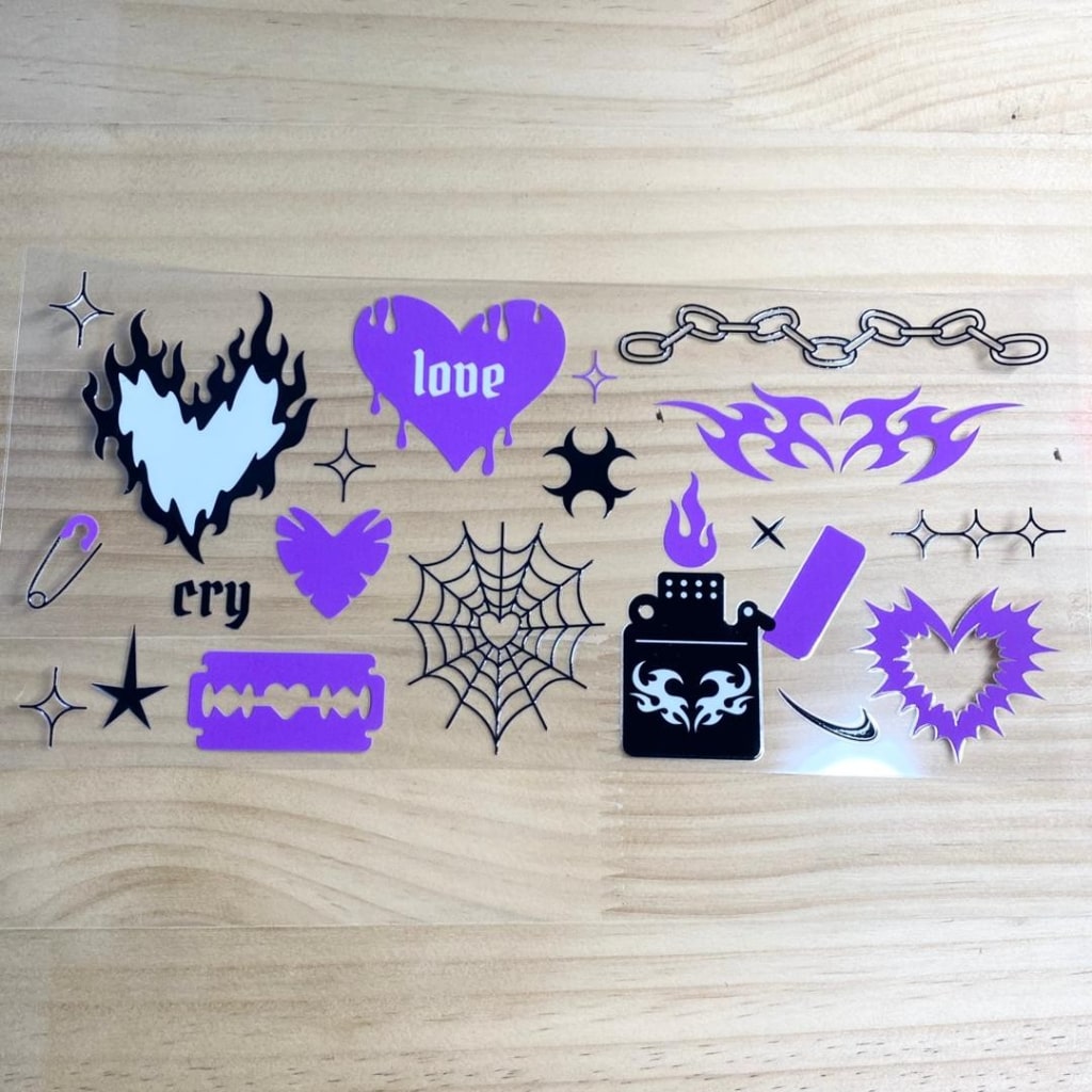 16oz UVDTF Cup Wraps,Love