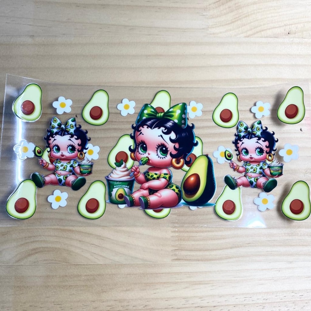 16oz UVDTF Cup Wraps, Betty Boop ,Cartoon