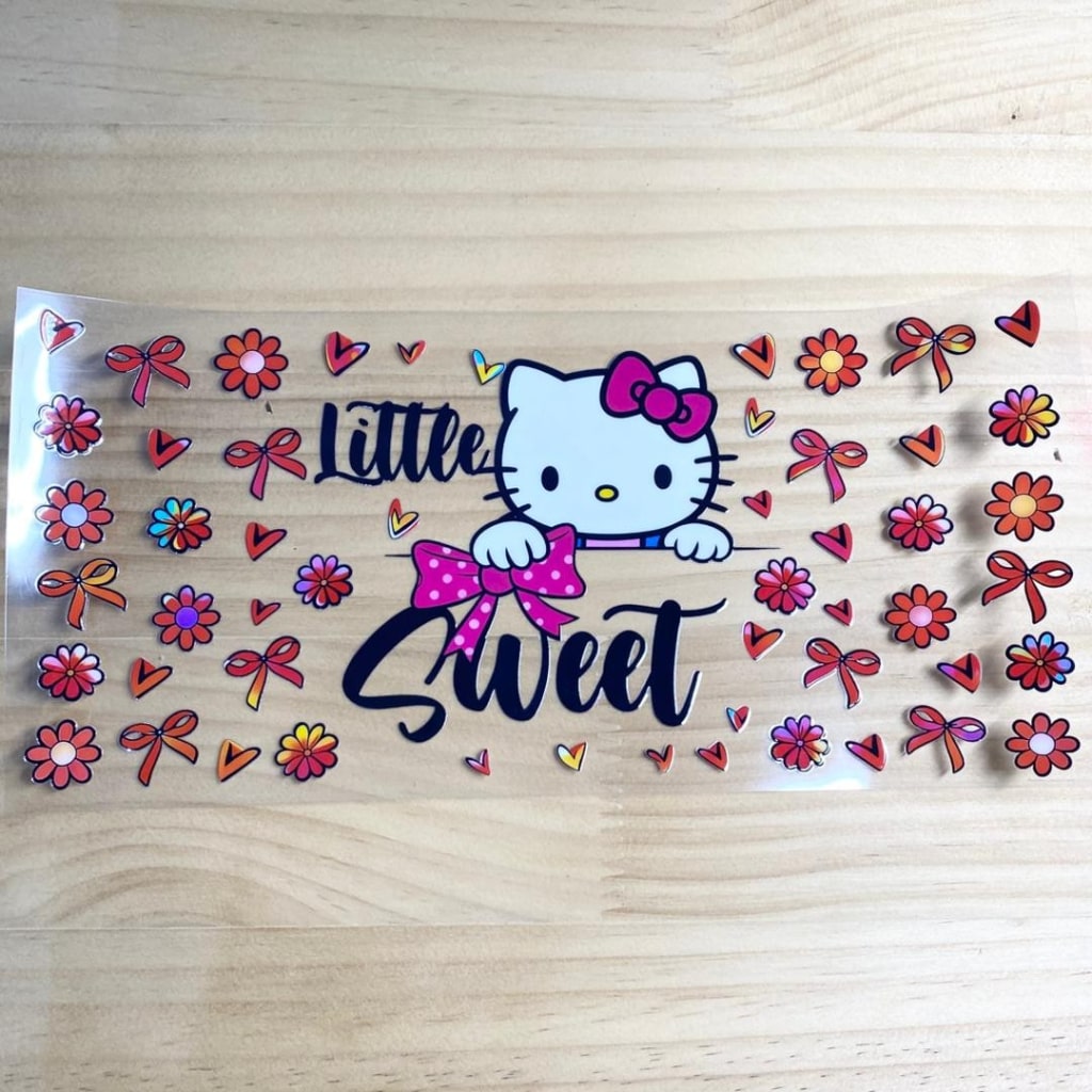 16oz UVDTF Cup Wraps, Kitty